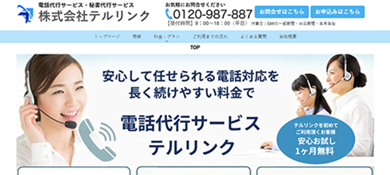 テルリンク　HP画像